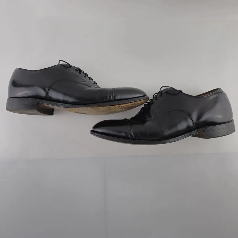 Johnston‎ & Murphy Shoes Mens 10.5 D/B Optima Cap Toe Black Oxford